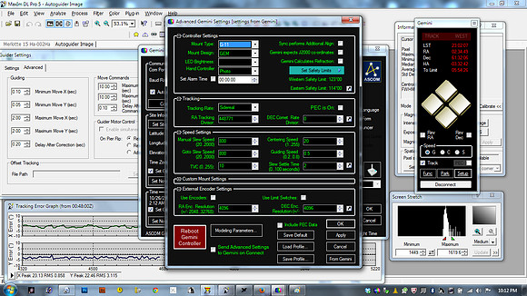 Gemini 2 ASCOM settings (cont.)
