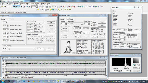 Maxim DL guider settings (cont.)