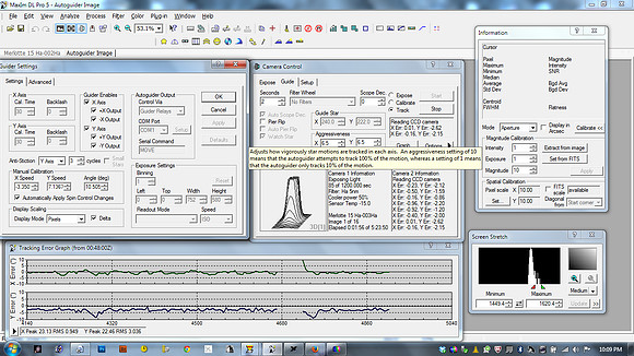 Maxim DL guider settings