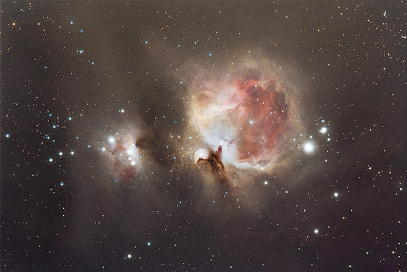 M42 the Orion nebula and NGC 1977 "the Running Man"